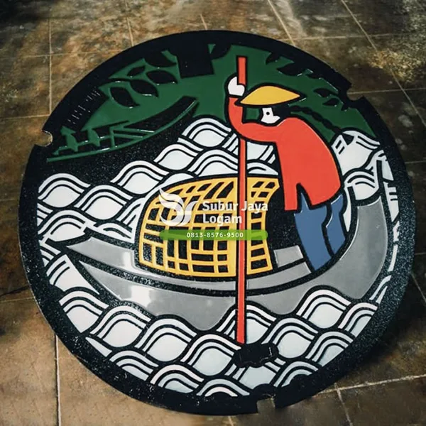 Manhole Cover Artistik Bergambar