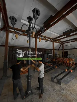 Tiang Lampu Taman Tanjung Heritage Kalimantan Selatan