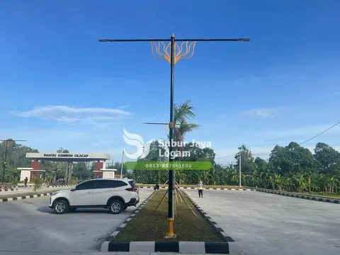 Tiang PJU Pantai Kemiren Cilacap